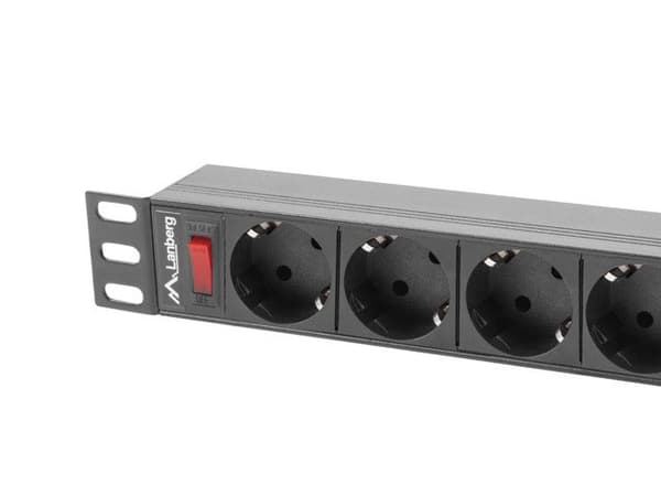 LANBERG RACK POWER STRIP 19" PDU 1U 9X SHUKO