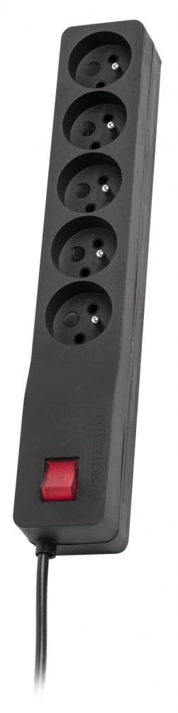 LESTAR ZX 510 GA K.:CZ 5,0M ylijännitesuoja Musta 5 AC pistorasia(a) 230 V 5 m