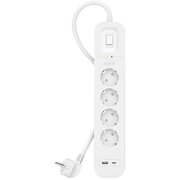 Belkin SRB001VF2M overspændingsbeskytter Hvid 4 AC-udtag 2 m