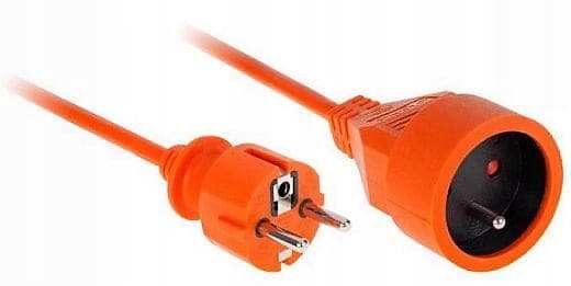 VERTEX PZO20M Indragbar förlängningskabel 20 m 3x2,5 mm Orange