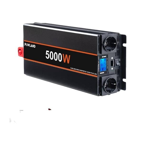 Effektomformer, Ren Sinus Bølge, Fjernbetjening, 5000W, 24V, Europa