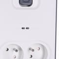 Miniatyrbild 5 av 10: Belkin BSV804ca2M Vit 8 AC-uttag 2 m