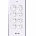 Miniatyrbild 2 av 10: Belkin BSV804ca2M Vit 8 AC-uttag 2 m