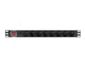Miniatyrbild 2 av 4: LANBERG POWER STRIP PDU RACK 19" (1U, 16A, 8X 230V PL, 2m)