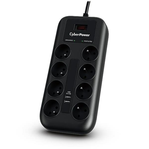 Förgreningslist 8 Tomas med Brytare Cyberpower Tracer 3 (1,8 m)