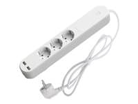Denver SHP-310U Smart strømstrip 3-stik 16A Hvid