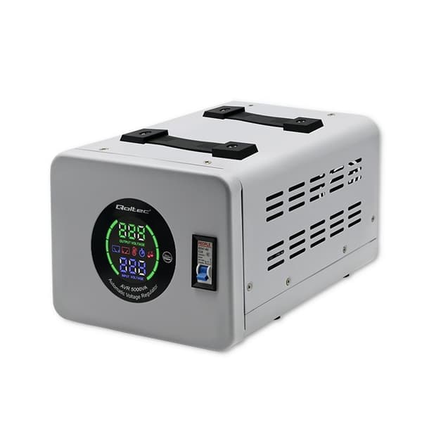 Qoltec 50726 Automatisk Spændingsstabilisator AVR 5000VA