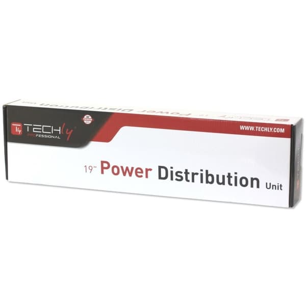 Techly Rack 19" PDU 12 VDE-udgange med C20-stik og switch