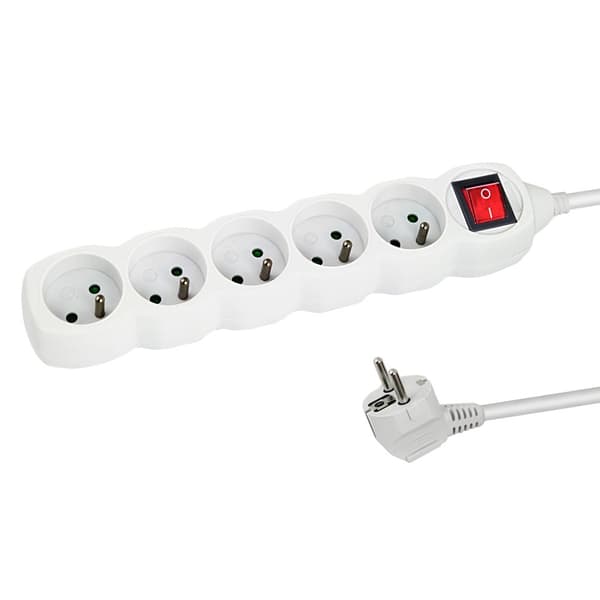 Esperanza ELK215W Fordelerskinne 5GN/3M Hvid