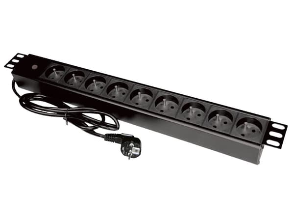 Alantec PZ09 strømforlænger 1,8 m 9 AC-stikkontakter Indendørs Sort