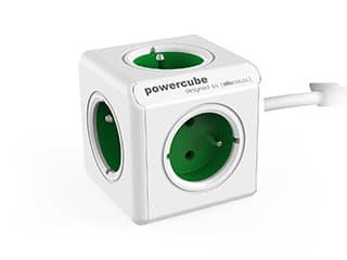 Allocacoc PowerCube Extended Type E strømforlænger 1,5 m 5 AC-stikkontakt(er) Indendørs Grøn