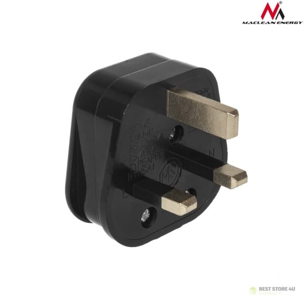 MCE193 52067 UK-stik Sort kabelmontering 13A 230V UK 3-benet