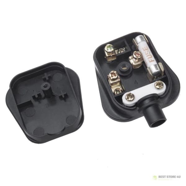 MCE193 52067 UK-stik Sort kabelmontering 13A 230V UK 3-benet