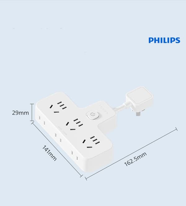 Philips Socket Panel En til to til tre Udvidet Multi-Hole Funktion Konverter Socket Kobling Kort Socket Sovesal Hjem