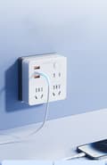 Miniatyrbillede 4 af 5: Philips USB-stikkonverter til udvidelse af multifunktionel strømforsyning til hurtig opladning med trådløs stikkontakt
