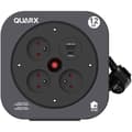 Miniatyrbild 1 av 3: Rulle - QUARX - S-Box - 12m. 3 x 16A-anslutningar. USB Typ A och C