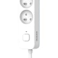 Miniatyrbillede 2 af 5: Stikdåse - QUARX - 4 stikkontakter - Med afbryder, 3m kabel