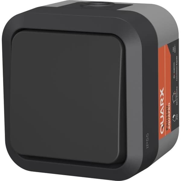 Trykknap - QUARX - Aqua Pro - Udendørs, 250V, 10A, IP55, NF-kompatibel