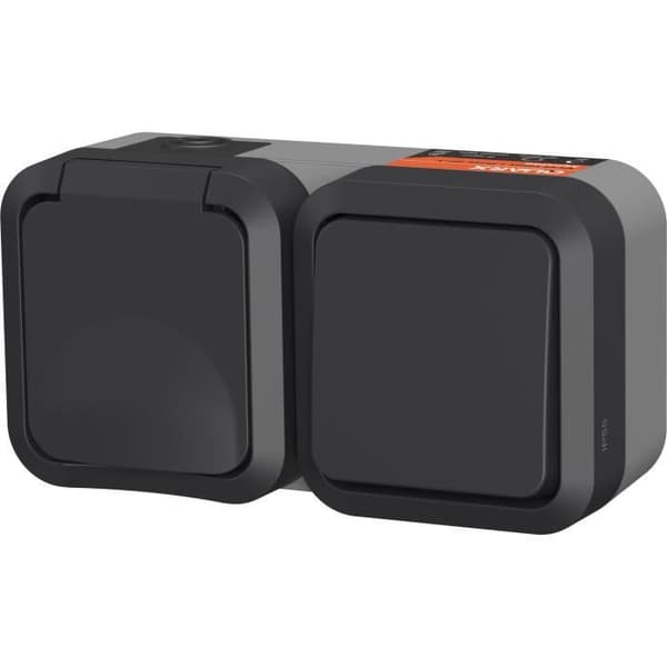 Dubbeluttag - QUARX - Aqua Pro - Utomhus, vertikal, IP55, 250V, 16A