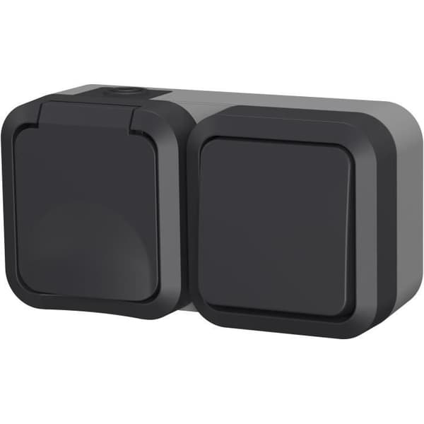 Dubbeluttag - QUARX - Aqua Pro - Utomhus, vertikal, IP55, 250V, 16A