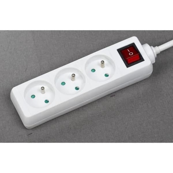 Husholdningsenhed - GAO - 3 2P+T stikkontakter - Med afbryder, NF-kompatibel
