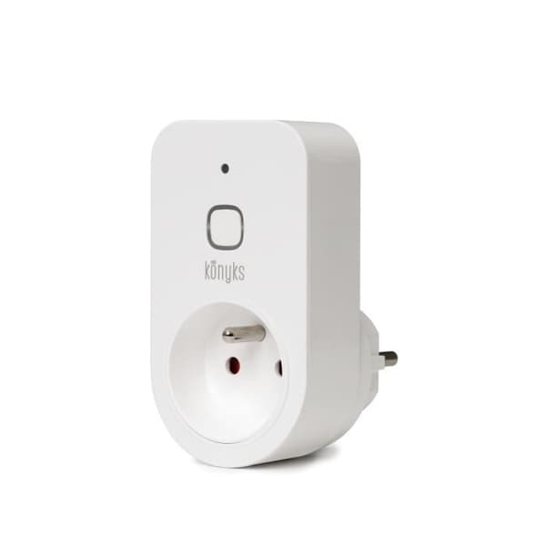 WiFi + BT-anslutet uttag, 16A, 3680W, förbrukningsmätare - Konyks Priska+ Easy