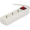 Miniatyrbillede 1 af 2: Blok med afbryder - CHACON - 3 x 16 A - 1,5 m - Hvid (FR)