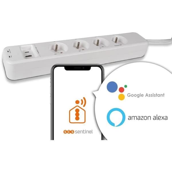 Ansluten grenuttag - SmartPlug Strip - SCS SENTINEL