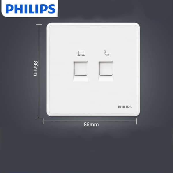 philips-stik kontaktstik netværkskabel computer netværksstikpanel enkelt dobbelt computerstik netværk hengxi