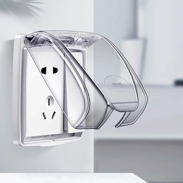 philips stænkskærm vægstik type 86 toilet badeværelse stikkontakt stikkontakt panel vandtæt beskyttelsesdæksel