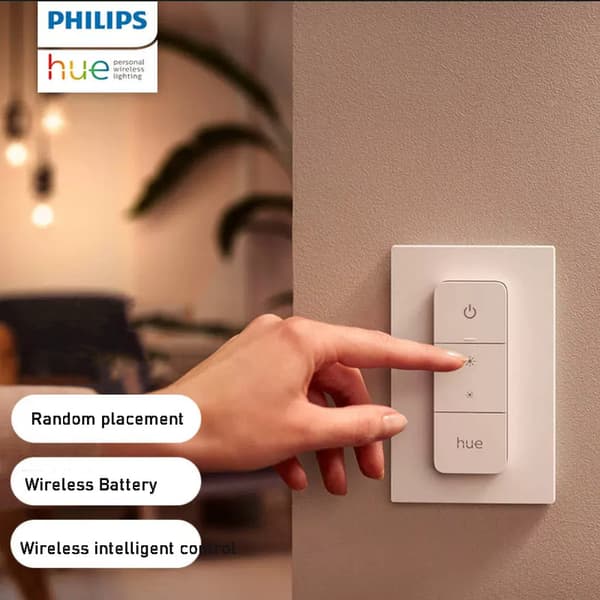 Philips Hue fjernbetjening anden generation af strømafbryder trådløs switch lysdæmper lampe segmenteret trinløs controller
