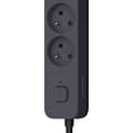Miniatyrbillede 4 af 4: Stikdåse - QUARX - 4 stikkontakter - Med 3 USB-porte, 1,5m kabel