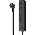 Miniatyrbillede 1 af 4: Stikdåse - QUARX - 4 stikkontakter - Med 3 USB-porte, 1,5m kabel