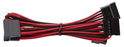 Corsair Premium Individually Sleeved SATA Cable Red/Black
