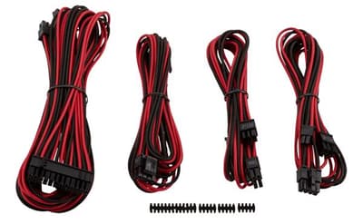 Corsair Premium PSU Cable Kit Starter Package Red/Black