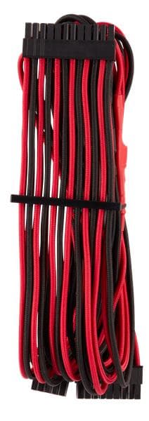Corsair Premium Individually Sleeved ATX 24-pin, Type 4 (Generation 4), RED/BLACK
