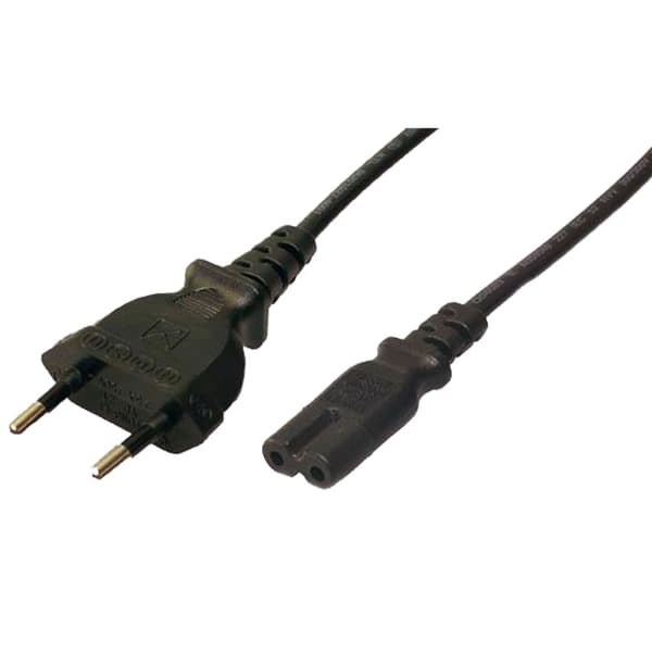 Laitekaapeli Euro - C7 Musta 1,8m