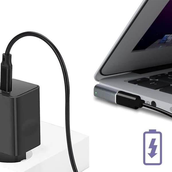 MacBook MagSafe 2 till USB-C Power Delivery Kompakt Silvergrå Adapter