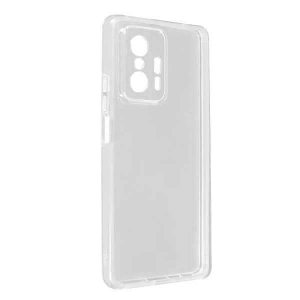 Xiaomi 11T och 11T Pro Fodral Transparent styv baksida och transparent vit front