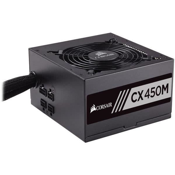 CORSAIR CX450M Strömförsörjning - 450 Watt - Semimodulär - 80+ brons (CP-9020101-EU) Svart