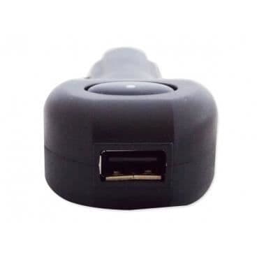 Adapterenhet USB / cigarettändare vit.