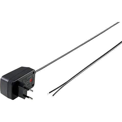 VOLTCRAFT VC-11258685 pistokevirtalähde, säädettävä 3 V/DC, 4,5 V/DC, 5 V/DC, 6 V/DC, 7,5 V/DC, 9 V/DC, 12 V/DC 1 A 12 W lähtö jännite säädettävissä,