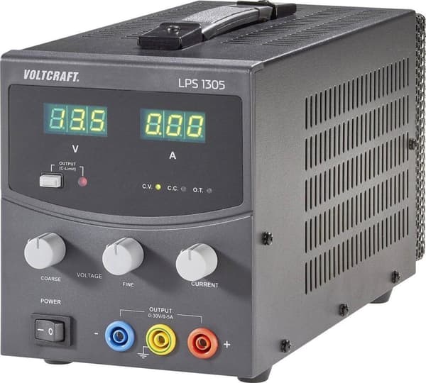 VOLTCRAFT LPS1305 Lab strømforsyning, justerbar 0 - 30 V/DC 0 - 5 A 150 W Antal udgange 1 x