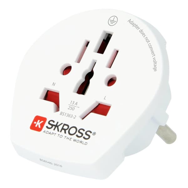 SKROSS-matkapistoke Maailmalta Eurooppaan (bulkkitavarat) valkoinen (00186723)