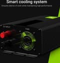 Miniatyrbillede 4 af 7: GRØN CELLE 24V| Spændingsomformer til 24V til 220V/230V, 300W (kontinuerlig) Modificeret sinusbølge