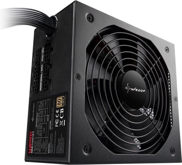 Sharkoon WPM Gold ZERO strømforsyningsenhed 550 W ATX Sort
