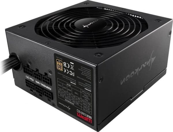 Sharkoon WPM Gold ZERO strømforsyningsenhed 550 W ATX Sort Sort