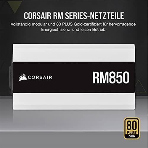 CORSAIR RM White Series RM850 - PSU (intern) - ATX12V 2.4/ EPS12V - 80 PLUS Guld - AC 100-240V - 850 Watt - Europa - vit