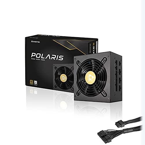 Chieftec Polaris Series 650W - Strømforsyning (intern) - ATX12V 2.4/ EPS12V - 80 PLUS Guld - AC 100-240 V - 650 Watt - aktiv PFC
