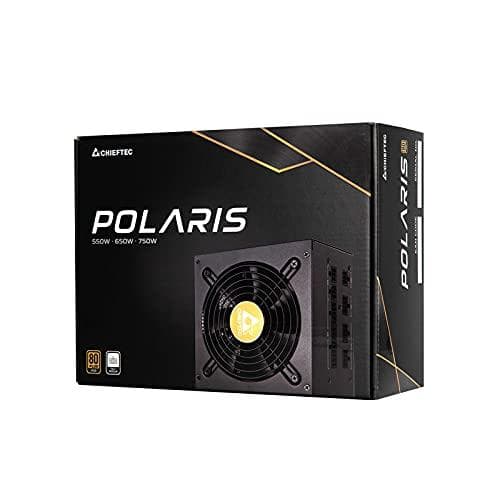 Chieftec Polaris Series 650W - Strømforsyning (intern) - ATX12V 2.4/ EPS12V - 80 PLUS Guld - AC 100-240 V - 650 Watt - aktiv PFC
